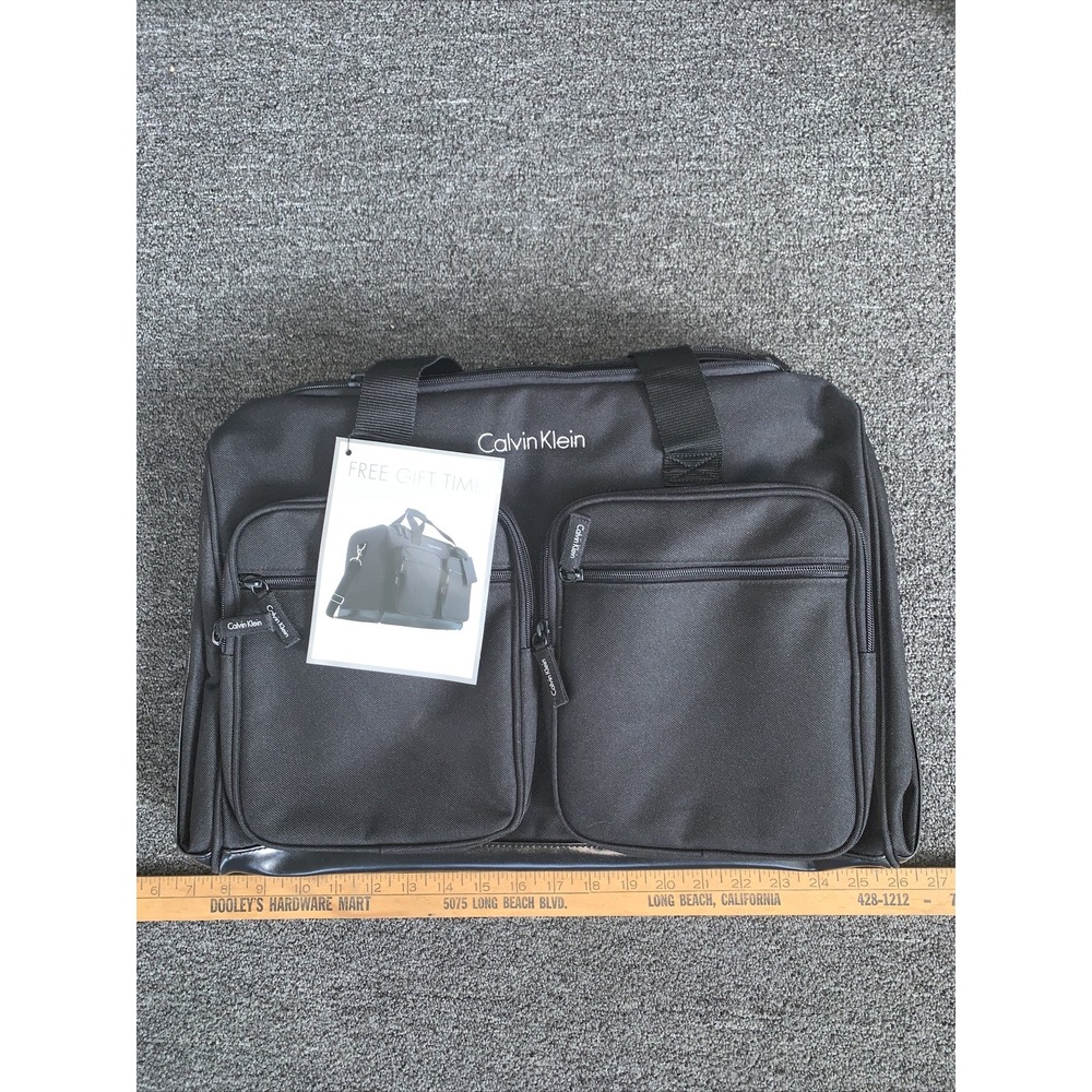 Large Calvin Klein Canvas Duffle Bag- Black NWT